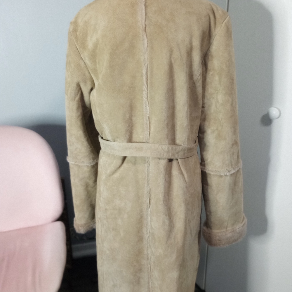 Brandon Thomas Cream Tan Trench Coat - Picture 11 of 13